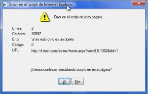 Concepto de error